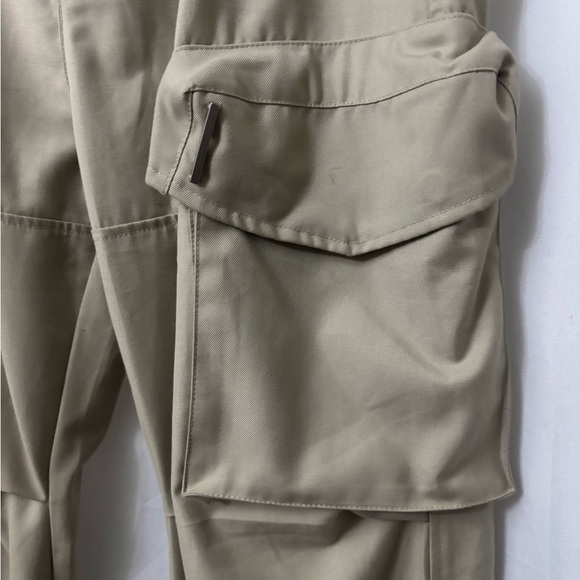 Women's Tan Boot Cut Cargo Pants - Picture 6 of 12